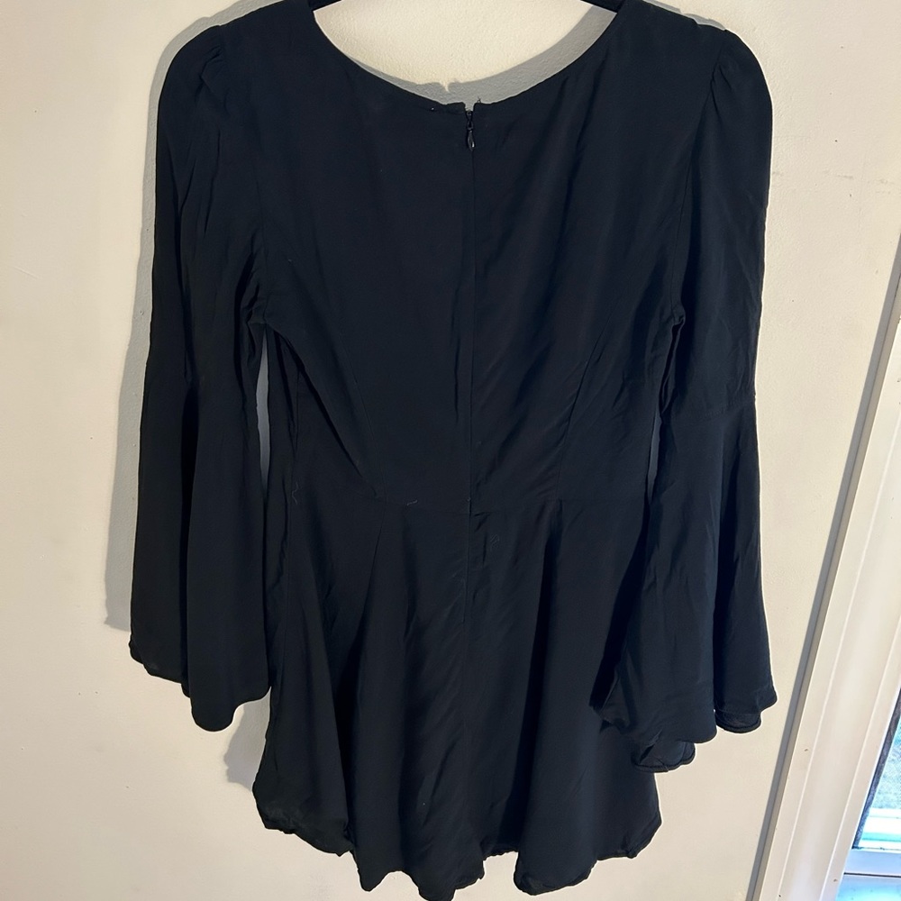 Express Little Black V-Neck Dress - Picture 9 of 11